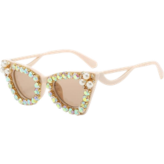Shiny Diamonds Sunglasses Beige/Brown