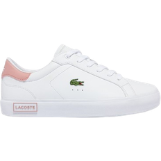 Polyester Trainers Children's Shoes Lacoste Junior's Powercourt Sneakers - White/Light Pink