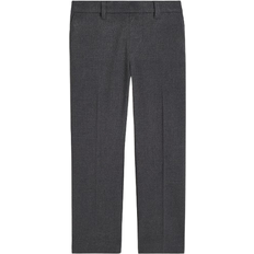 H&M Boy's Straight Leg School Trousers - Dark Grey (1167367001)