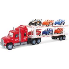 Cars lastbil Skid Fusion Friction Truck with 6 Cars