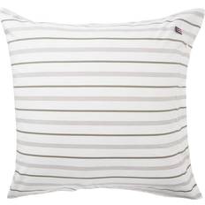 Lexington Stripes Poplin Pillow Case White (65x65cm)