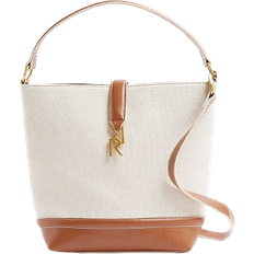 River Island Canvas Bucket Bag - Cream