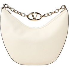 Valentino Vlogo Moon Medium Hobo Bag - White