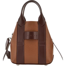Script Shopping Bag Small - Brown