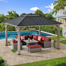 Sunjoy Outdoor Hardtop Gazebo 11' x 13'