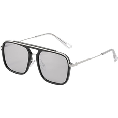 Hpirme Polarized Vintage Retro Sunglasses Grey