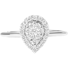 Engagement Rings - Women Haus of Brilliance Promise Ring - Silver/Diamonds