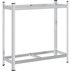 Zilver Rekken vidaXL 4016966 Silver Shelving System 110x109cm