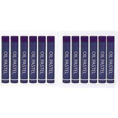 Uxcell Purple Oil Pastels 12pcs