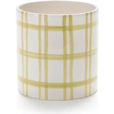 Pots, Plants & Cultivation LA REDOUTE INTERIEURS Ario Checked Ceramic Flower Pot 14 cm
