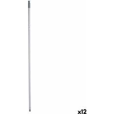 Mopp- & Besenstiele BigBuy Home Besenstiel Streifen 2.3 x 130 x 2.3 cm Grau Metall 12 Stück