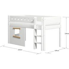 FLEXA Senge FLEXA Mid High Bed 90 x 200 cm