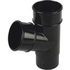 Roof Equipment FloPlast Black Round Downpipe Branch 68mm