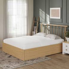 GFW Fusem Spindle Ottoman Oak Frame Bed