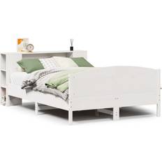 Beds & Mattresses vidaXL Bookcase Bed Without Mattress 150x200 cm Solid Wood Pine