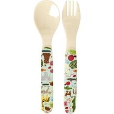 Rice Wildlife Children's Cutlery 2 pcs Mint