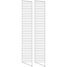 Senge & Madrasser String Gulv Gavle 200x30 cm 2-pak Mørkegrå Sengegavl