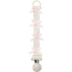 Elodie Details Girls Ivory Pink All About Bows Dummy Clip One Size