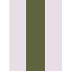 Graham & Brown Non-Woven Harborough Stripe Olive Grön 10m x 52cm
