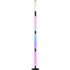 Grey Floor Lamps & Ground Lighting Homcom LED with Remote Control Dark Grey Floor Lamp