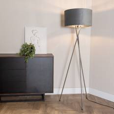 Floor Lamps on sale ValueLights Camden Chrome Tripod with Bulb Floor Lamp