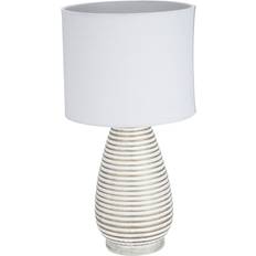 Ceramic Table Lamps Versa Duna Linen Ceramic Desk 22 x 43.5 cm Table Lamp