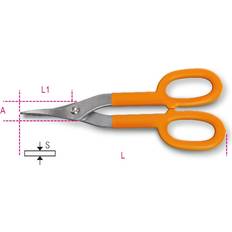 Beta Forbici Beta TiN Snips Straight Narrow Blades 1114 1mm 011140340 Sheet Metal Cutter