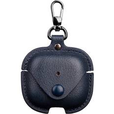 INCOVER Airpods 4 Vegan Läderfodral Blå