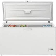 Silver Frysboxar Beko HSM46740 Kummefryser Fritstående 451 L E Hvid Vit, Silver