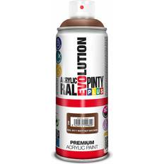 Brun - Utomhusfärger Målarfärg Pintyplus Evolution RAL 8011 Nut Matt Spray Paint 400 ml Brown 0.4L