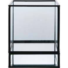 House Nordic Hurricane Ljusstake Metall Glas 12 x 15 cm Värmeljuslykta