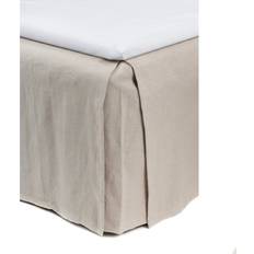 Lino Faldones de Cama Himla Miramar Bed Skirt 160x220x52 Greige Valance Sheet Beige, Grey (220x160cm)