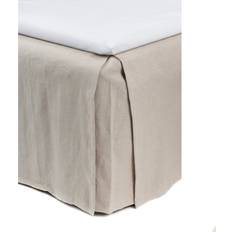 Grey Valance Sheets Himla Miramar Bed Skirt 160x220x52 Greige Valance Sheet Grey, Beige (220x160cm)