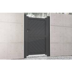 Grey Gates Pedestrian Gate 1200 x 1600 mm Grey