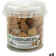 Ibergarden Medium Brown Decorative Stones 3 Kg 4 Units