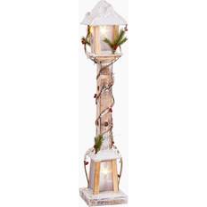 Wood Garden Decorations BigBuy Home Wooden Street Lamp 16 x 16 x 85 cm