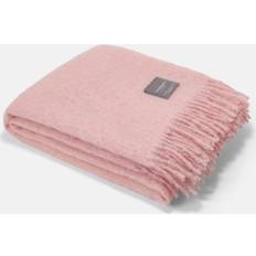 Stackelbergs Hemtextil Stackelbergs Pläd Mohair Rad Frans 130 x 170 cm Rosa Filt Rosa (170x130cm)