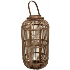 Brown Lanterns Alexandra House Living Brown Bamboo Lantern