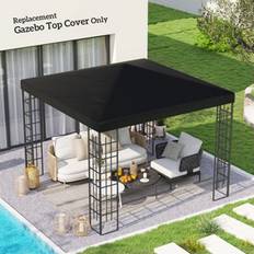Pavilion Roofs OutSunny Gazebo Canopy Replacement 3 x 3 m Black