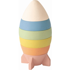 Kinder and Kids Wheat Straw Rocket Stacking Game K30001