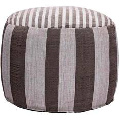 House Doctor Siddepuffer House Doctor Alfo Puf Ø60 cm Brun Hvid Siddepuf