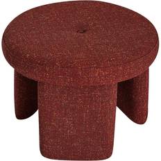 Rød Siddepuffer Hübsch Rocco Puf Ø54 cm Rød Siddepuf