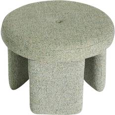 Hübsch Pallar Hübsch Rocco Puff Ljusgrön ø54 x 41 cm Sittpuff