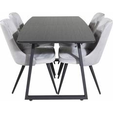 Sammet Bord Venture Home Inca Matgrupp Förlängningsbar 160 cm Rektangulär med 4 Stolar Bordsgrupp