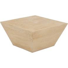 Fibra de vidrio Mesas BigBuy Home Refurbished Centre Beige 80 x 80 x 40 cm Coffee Table 80x80cm