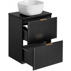 Impact Furniture Countertop Vanity Unit 600mm Ribbed Textured