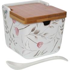 Rosa Sockerskålar Versa Refurbished Sugar Bowl Keramik 8.8 x 8.5 x 8.8 cm Sockerskål