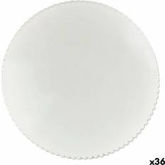 White Cake Stands BigBuy Home Refurbished White Paper Set of 6 Cake Stand