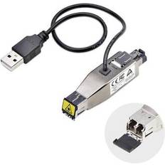 StarTech Gigabit Fiber to RJ45 Ethernet Media Converter Dongle