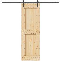 vidaXL Med Beslag 70x210 cm Massiv Furu Skjutdörr (x210cm)